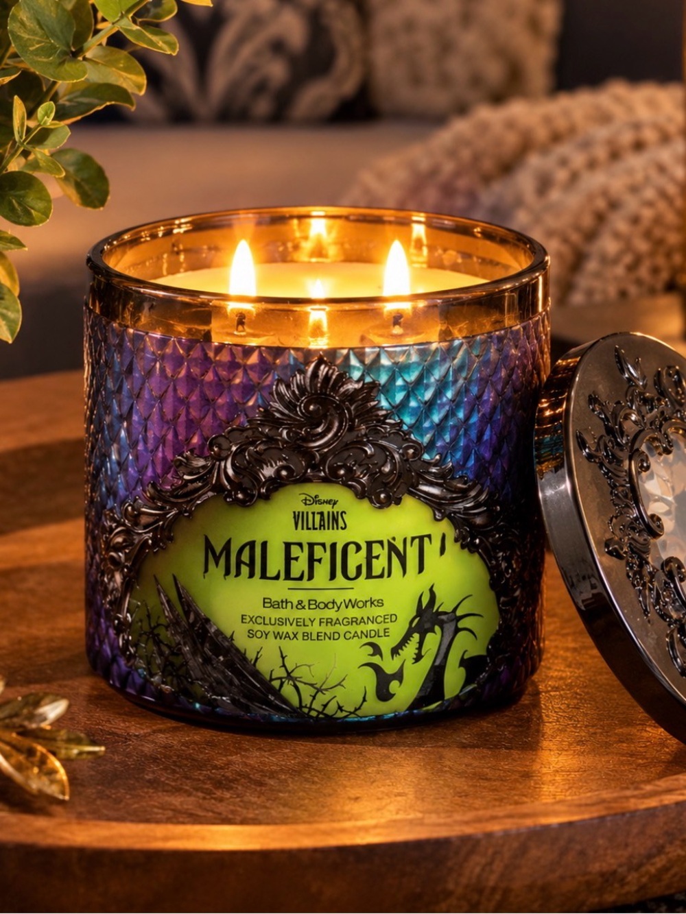 Bath & Body Works Disney Villains Maleficent 3-Wick Candle ~ Limited Edition